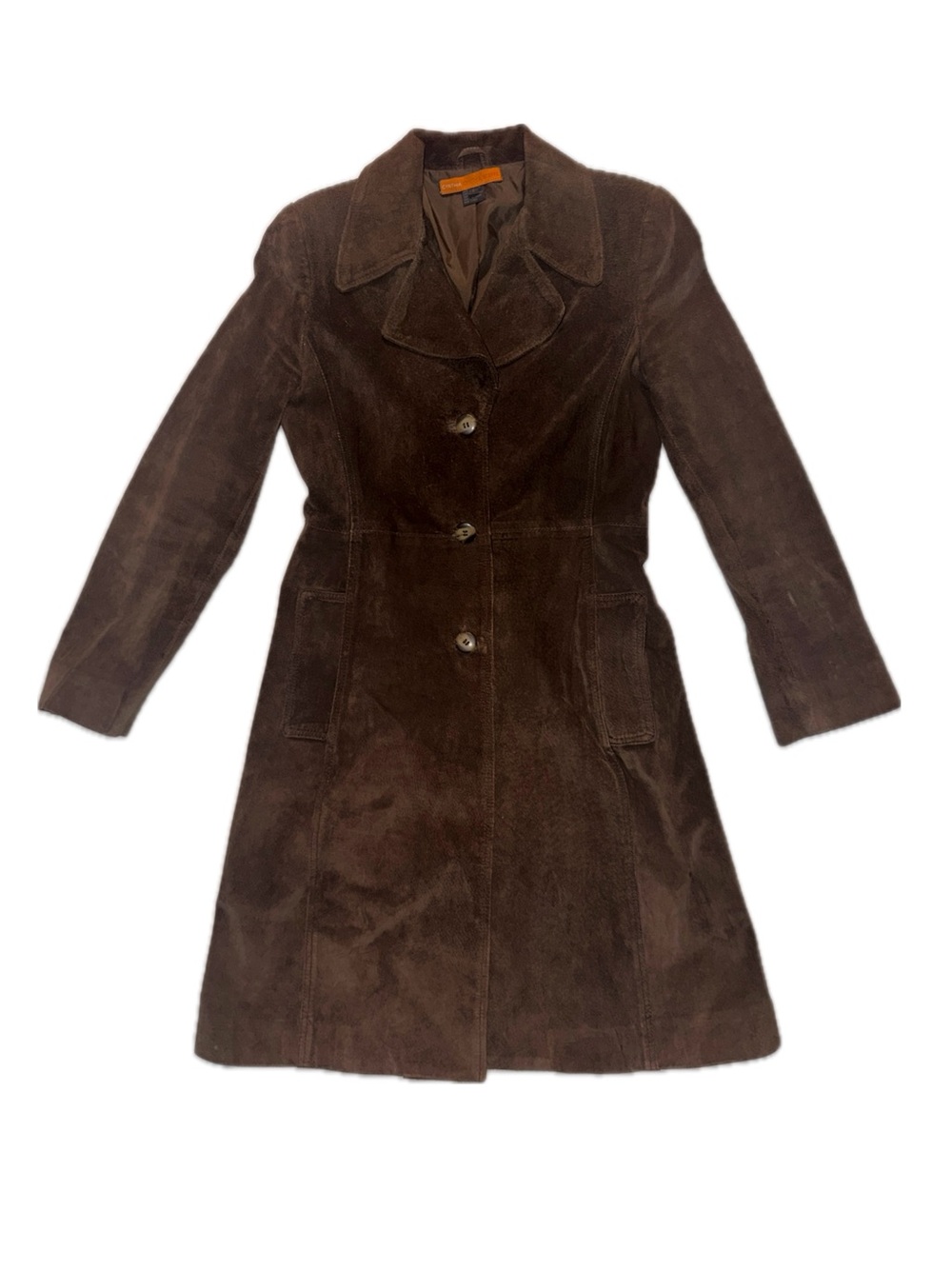Cynthia Steffe Genuine Brown Suede Coat, size 2